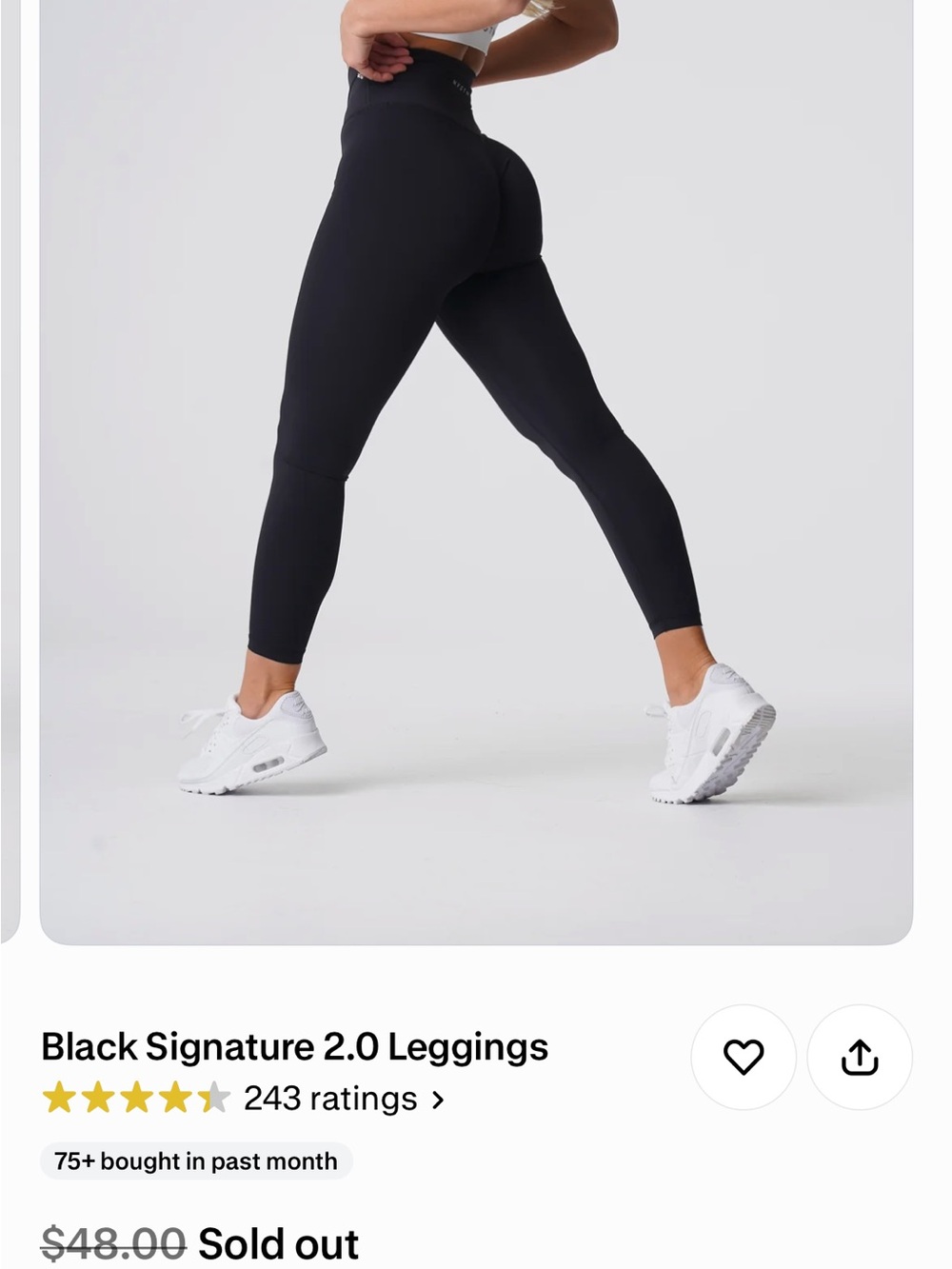 Signature 2.0 High-Waist Black Leggings